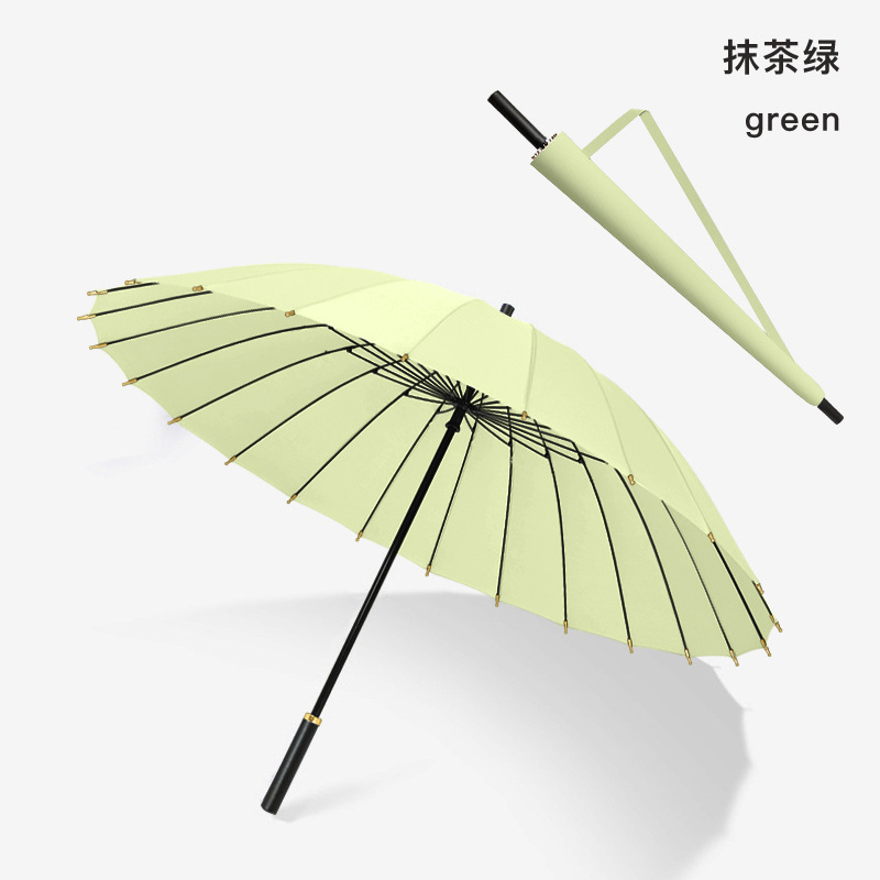 大型自動豪雨専用傘24骨男晴雨両用長柄傘男性補強耐風防水傘|undefined