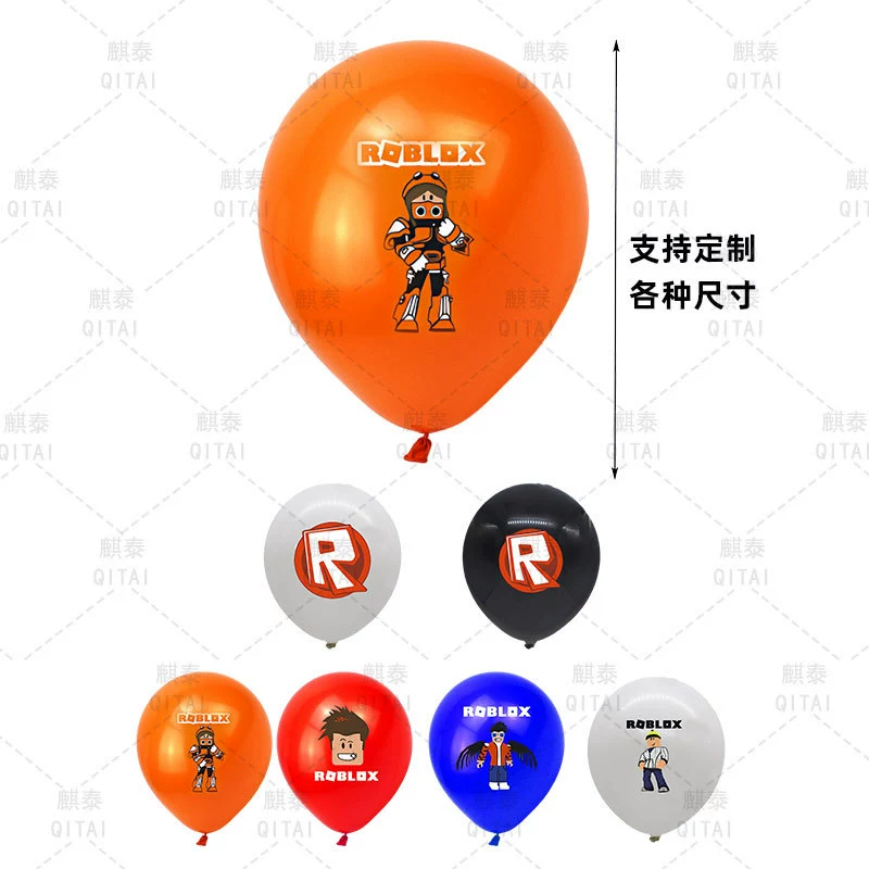 Воздушный шар в стиле игры Roblox, тематическое оформление для вечеринки, латексный набор
