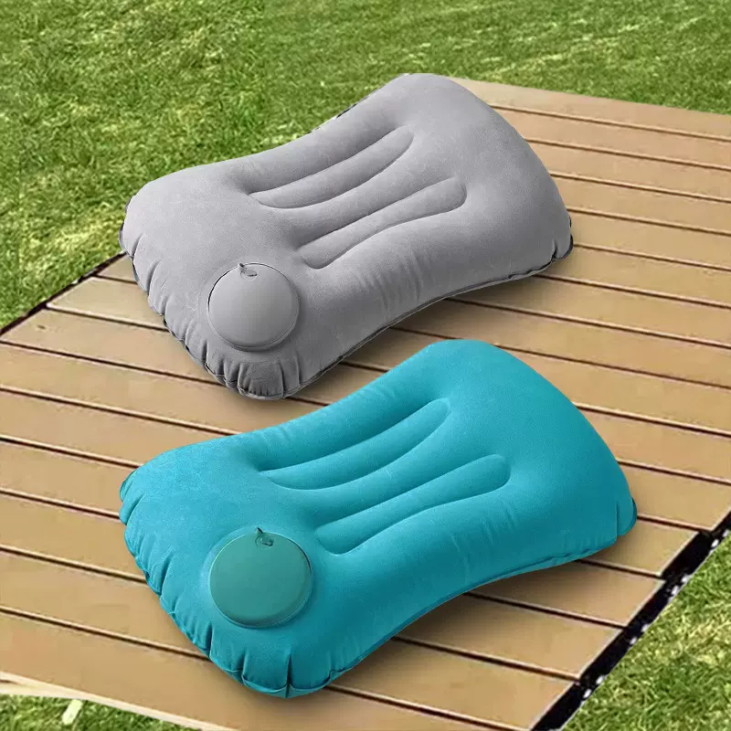 旅行枕便携按压充气枕头飞机高铁腰垫靠枕午休趴睡枕坐车睡觉枕头