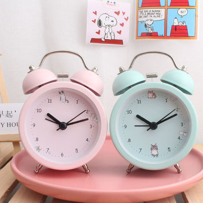 student alarm clock Metal Super large Sound junior middle school Night light lovely Hearts clocks and watches multi-function Clock On behalf of