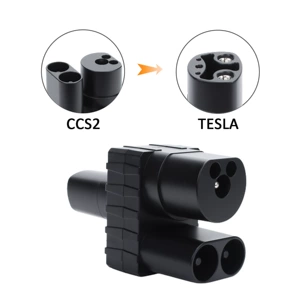 European standard to Tesla DC adapter for new energy vehicles TYPE2 to TESLA on-board charging converter