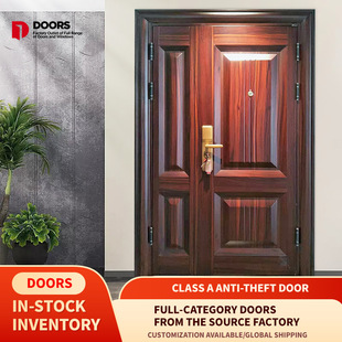 348 Class a Double Door Soundproof Door Manufacturer Recording Studio Audio-Visual Room Conference Room School Home Fireproof Steel Partition