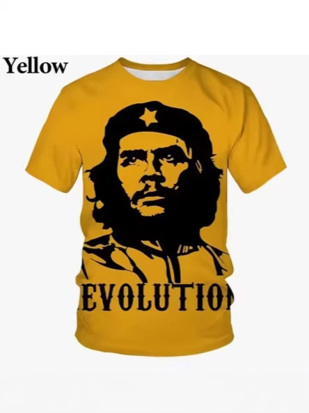Cuban Hero Che Guevara Men's Graphic T-Shirt 3D El Che Printed High-Resolution Short Sleeve T-Shirt Harajuku Cuban Hero Che Guevara Men's Graphic T-Shirt 3D El Che Printed High-Resolution Short Sleeve T-Shirt Harajuku