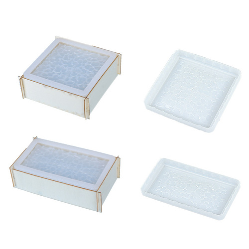 Fat Yaya DIY Epoxy Mold: Rectangular, Square, High-Gloss Diamond Nesting Storage Box Silicone Mold