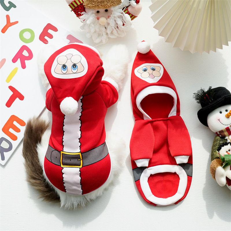 小型犬、中型犬、大型犬クリスマスペット用品服テディコットンコート秋冬ヘラジカ猫犬服|undefined