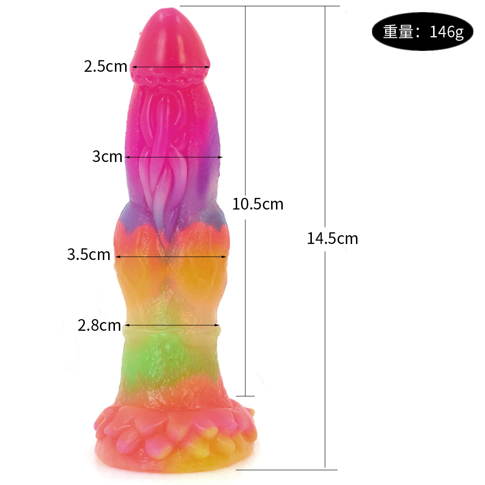 Dragón de hielo Polla pene de silicona líquida juguetes sexuales para adultos Yin anal de doble propósito clímax equipo juguetes sexuales para casa