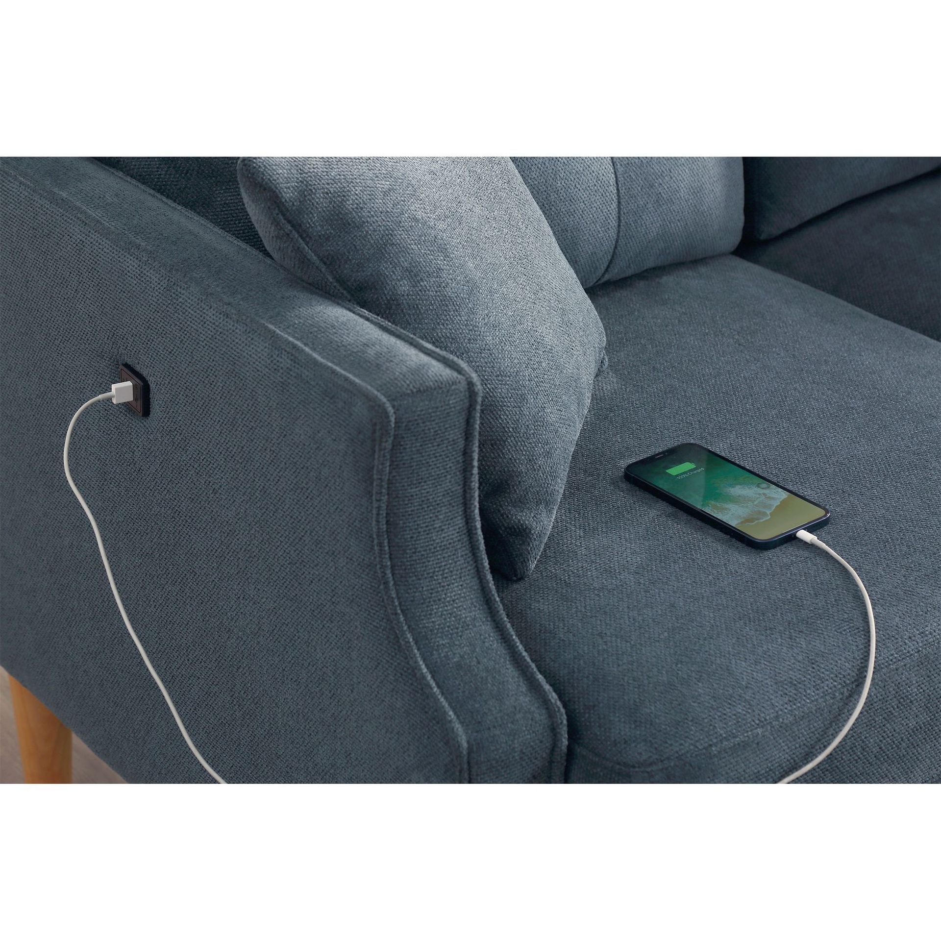 DC12V / 24V entrada adaptador USB función sofá iluminación atmósfera toma de carga de teléfono móvil