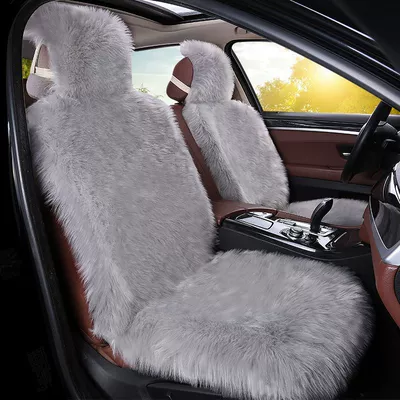 row single seat plush single-piece – Seat cushion, seat cover - light-gray-single-seat