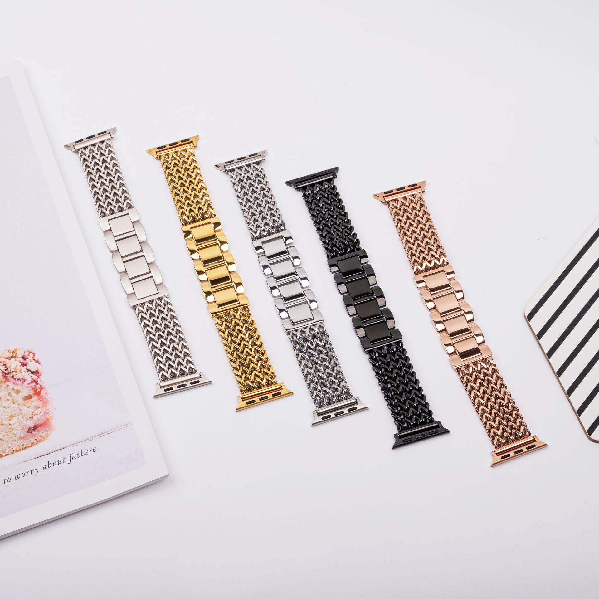 Suitable for Apple iwatch SE/S10/S9/8/7/6/5/4 Love Chain Stainless…