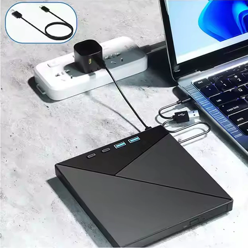 7-in-1 multi-function external optical drive USB Type-C burner laptop mobile DVD hub