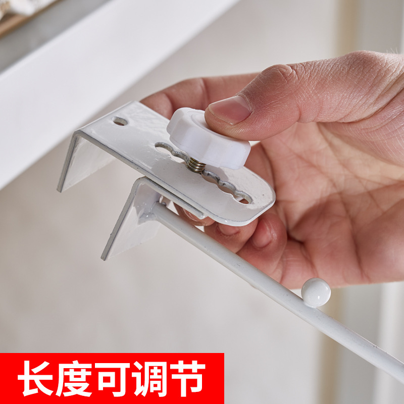 Gancho creativo 7 Cuentas dormitorio estante gancho multi-funcional percha ajustable percha