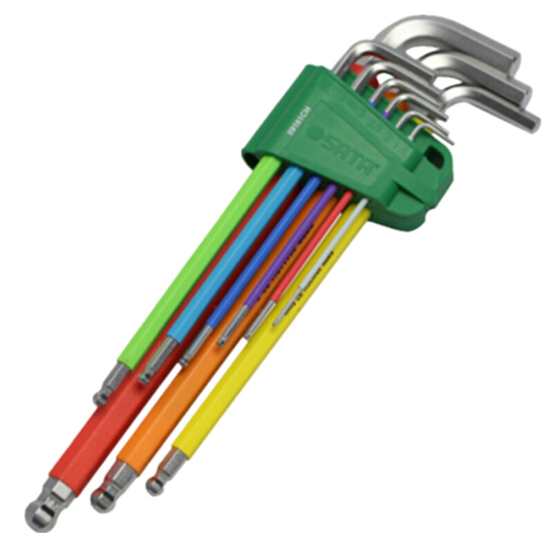 世达 80108CH彩虹系列特长球头内六角扳手