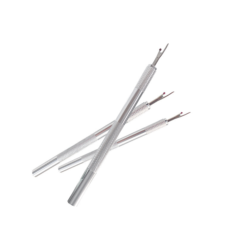 Juego de cortador de alambre de acero con alto contenido de carbono, cortador de alambre de metal, cuchilla de repuesto, mango de aleación de aluminio, cortador, herramientas de costura, cortador