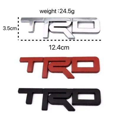 Suitable for Toyota Reiz Camry Trd Car Personalized Asian Dragon Trd Car Sticker Emblem Modification Metal Emblem