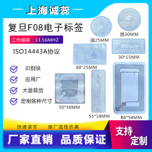现货HF复旦F08RFID高频电子标签M1芯片13.56MHz无源防伪厂家直销
