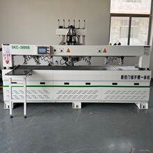 海棠角铝材木门锁孔机 琐槽合页侧孔机 全自动数控门锁加工中心