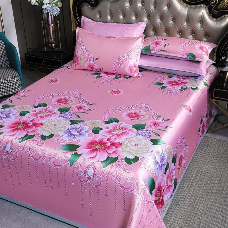 Estera de hielo estera de tres piezas set de estera de verano sábanas caseras dobles una sola pieza lavadora plegable estera de aire acondicionado suave