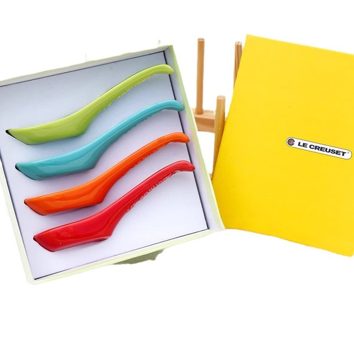 French LE CREUSET Cool Color Rainbow Chopsticks Household Dining Table Gift Box Ceramic Healthy Vibrant Tableware Set