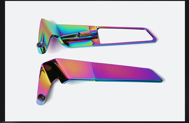 Cross-Border Fixed Wing Rearview Mirror Motorcycle Modified Rearview Mirror Electric Vehicle Invisible Wing Mirror Adjustable Reflector