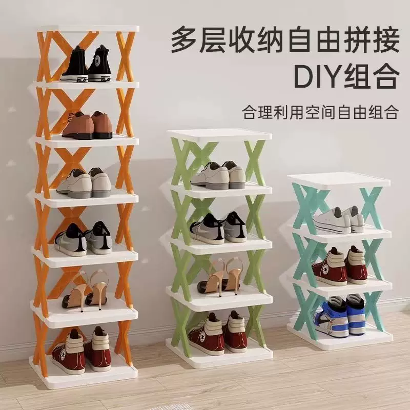 新款多层鞋架简易家用门口收纳神器宿舍室内可拆卸小窄省空间鞋柜