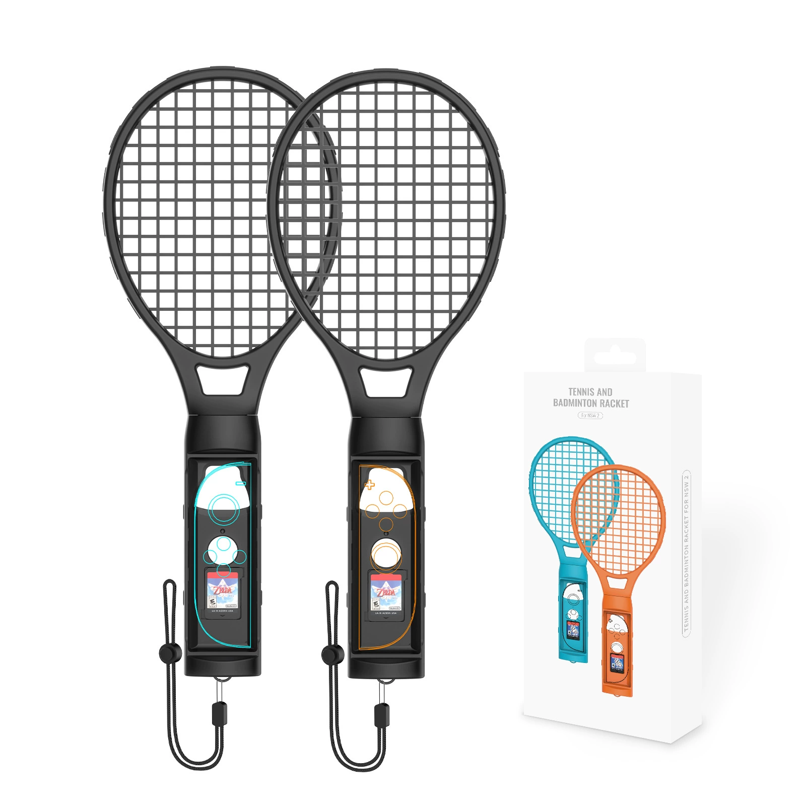 JYS Switch2 соматосенсорная игровая теннисная ракетка Switch2 спортивная игровая ручка теннисная ракетка NS2266