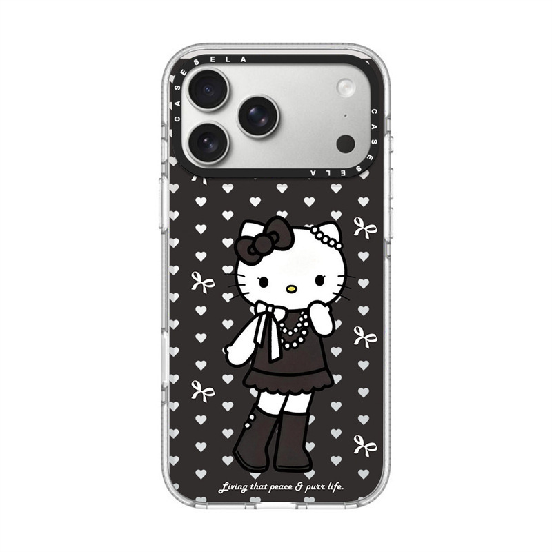 Cartoon Hello Kitty heart-shaped phone case suitable for Apple iPhone 18 Pro Max/18 Pro/17 Pro