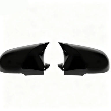 Suitable for 10-13 Models of Skoda Octavia 2 A5 Rearview Mirror Housing, Rearview Mirror Cover, Horn-Shaped Car Exterior Accessories (Other Automotive Exterior Supplies) - bright-black-pair-of-horns-pasted