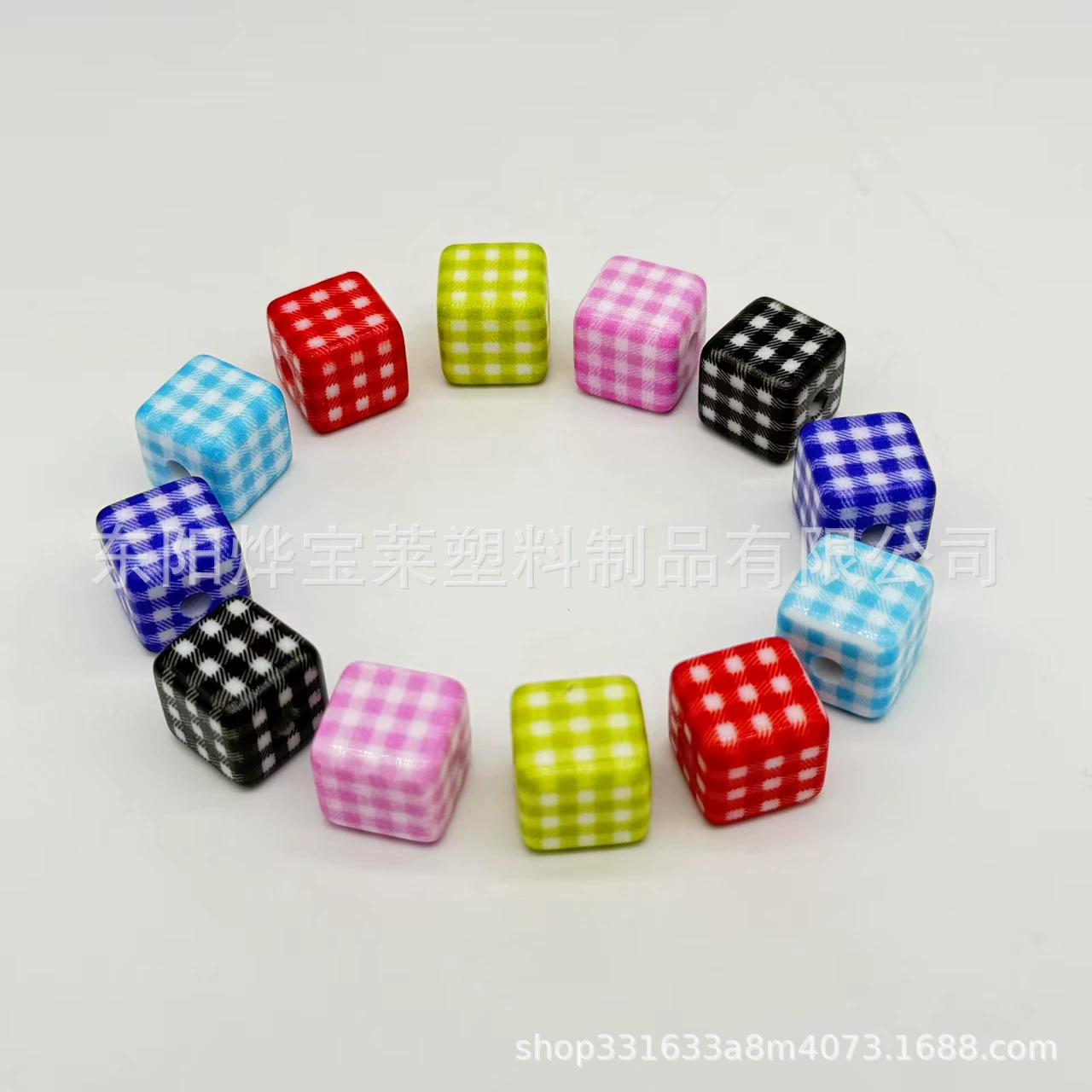 Акриловые милые кремовые клетчатые квадратные свободные бусины ручной работы, материал «сделай сам», ожерелье, цепочка для мобильного телефона, аксессуары, ювелирные изделия