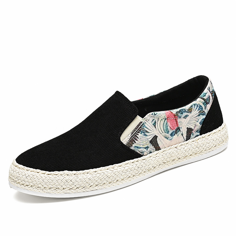 Zapatillas de deporte zapatos de tela para hombre primavera y verano 2025 nuevos zapatos para hombre tendencia casual de un pie zapatos de guisantes perezosos para hombre