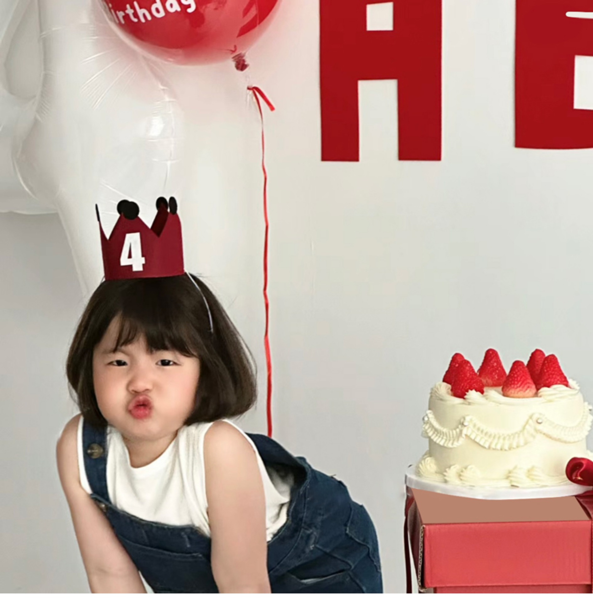 Birthday Decoration Set Red Felt Backdrop For Childrens Party_voghion.com