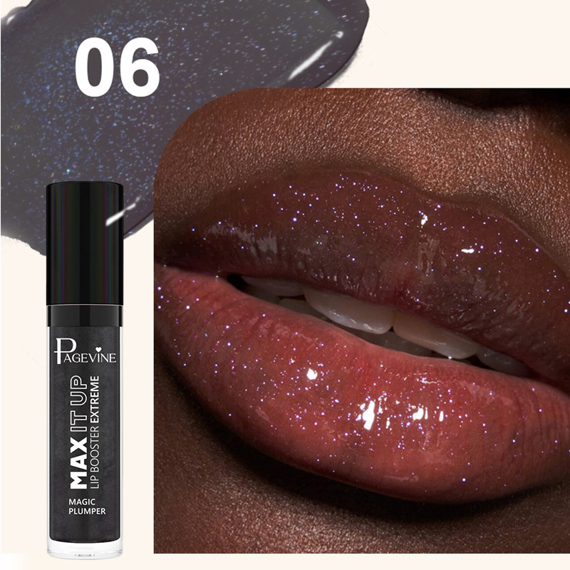 PÁGINA transfronteriza Aceite para rellenos de labios con pimienta, mentol, decoloración tibia, hidratante, hidratante, reparador, esmalte de labios de larga duración, comercio exterior