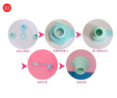 444Z wholesale bath bucket water plug, bath basin soft plug, folding bath bucket water plug, bath bucket plug, side plug, children's bath
