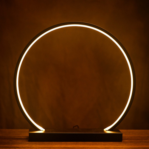 New Chinese-style creative Zen-style home decor scented diffuser LED lamp ring for living room office club fortune-telling decoration