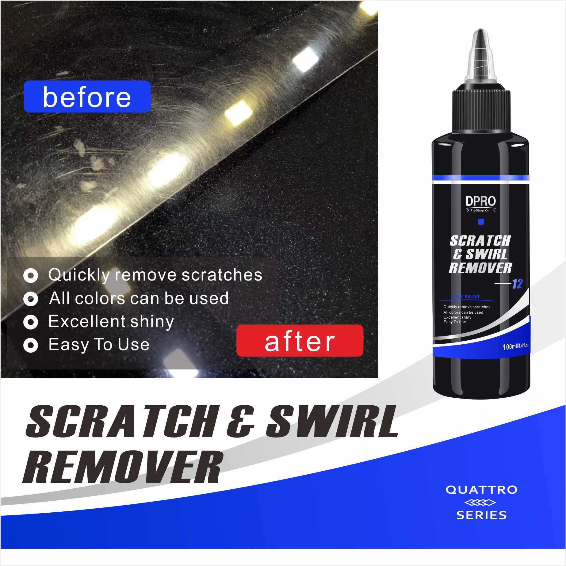 Cat mobil goresan & SWIRL REMOVER PANIT poles perdagangan luar negeri untuk menghilangkan goresan