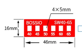 Бумага для измерения температуры патч для измерения температуры SW40-65 штук 39 наклеек размером 16*46 мм
