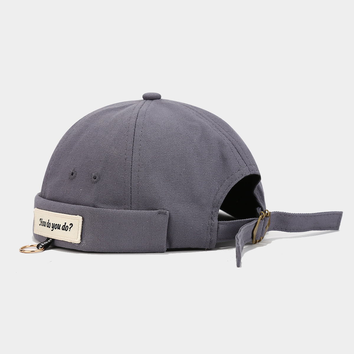 Sombrero de mujer de Moda de Primavera nuevo sombrero de melón retro sin ala estilo coreano versátil sombrero de piso de los hombres de la calle hip hop yuppie sombrero