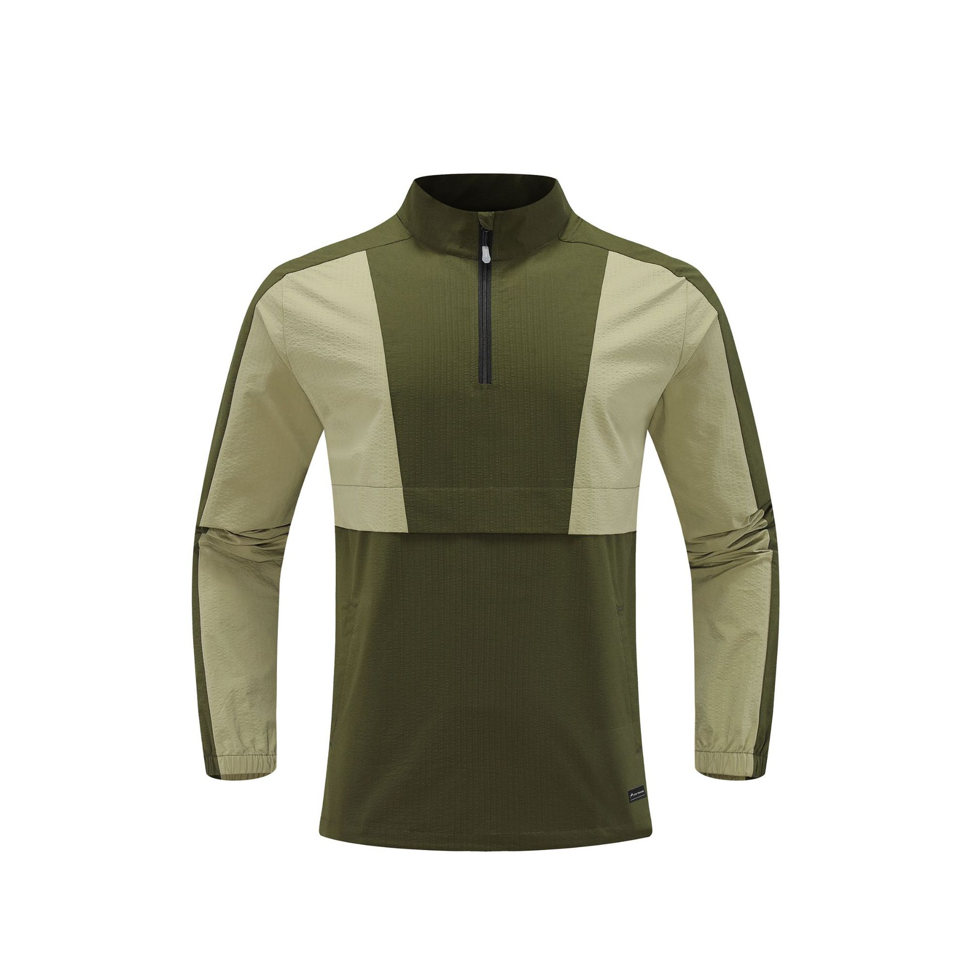 Casual al aire libre ropa deportiva de asalto para hombre a prueba de viento impermeable semiacremallera ropa de montaña ropa de entrenamiento de entrenamiento chaqueta deportiva para hombre