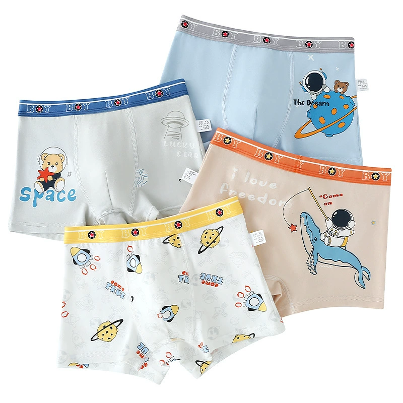 Children's cotton underwear for boys, trousers, shorts, for teenagers
