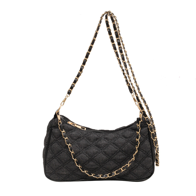 Bolsa popular de este año para mujeres 2024 primavera y otoño nuevo bolso de moda simple bolso de hombro casual moda axila bolsa