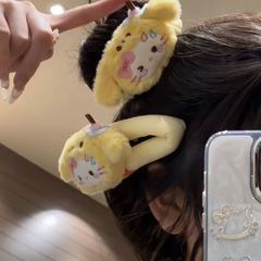 新款创意水果猫咪公仔掰掰夹学生刘海夹少女心百搭大号夹子小众