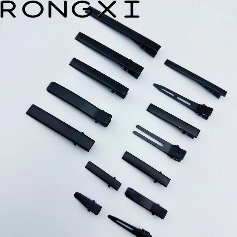 Electrophoresis black clip single fork double fork duck bill clip clip seamless hairpin side clip black high sense wholesale Electrophoresis black clip single fork double fork duck bill clip clip seamless hairpin side clip black high sense wholesale