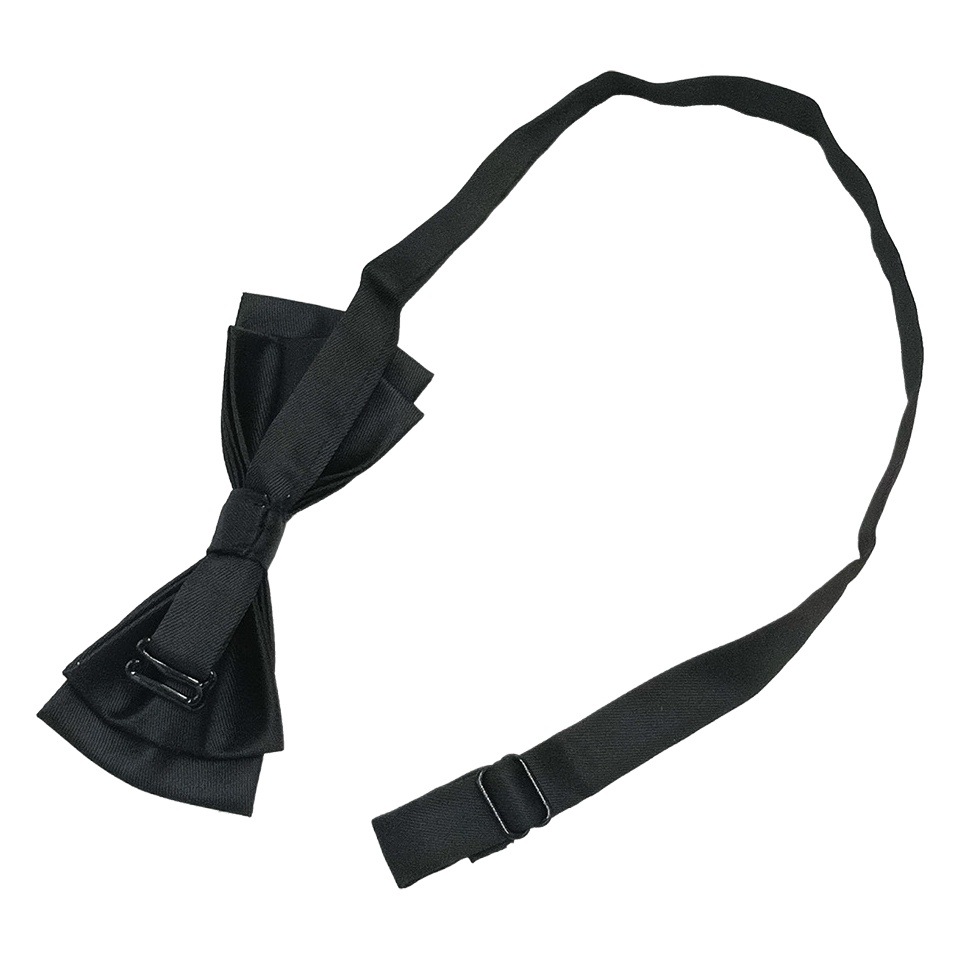 Spot venta al por mayor, pajarita para hombres, ropa formal, moda coreana, novio, padrino, lazo negro sólido
