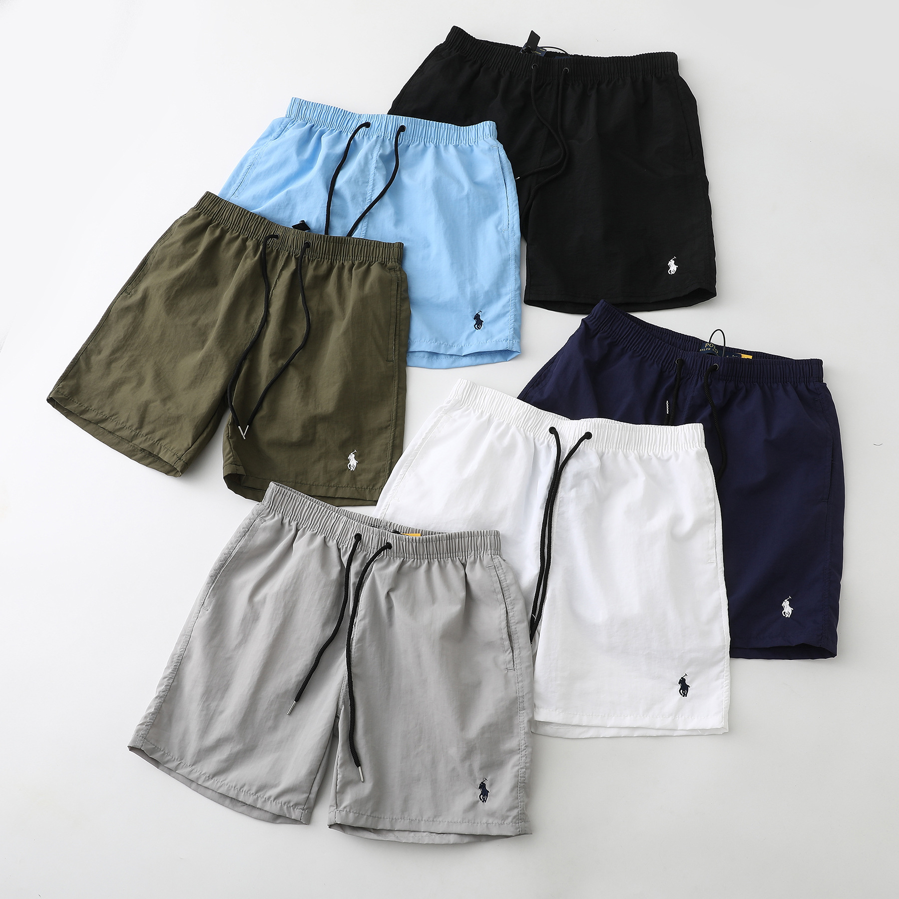 Cross Border Supply Ralph RL Pony Mark Embroidery Men's Summer Paul Polo Surf Quick Dry Shorts Sports Beach Pants