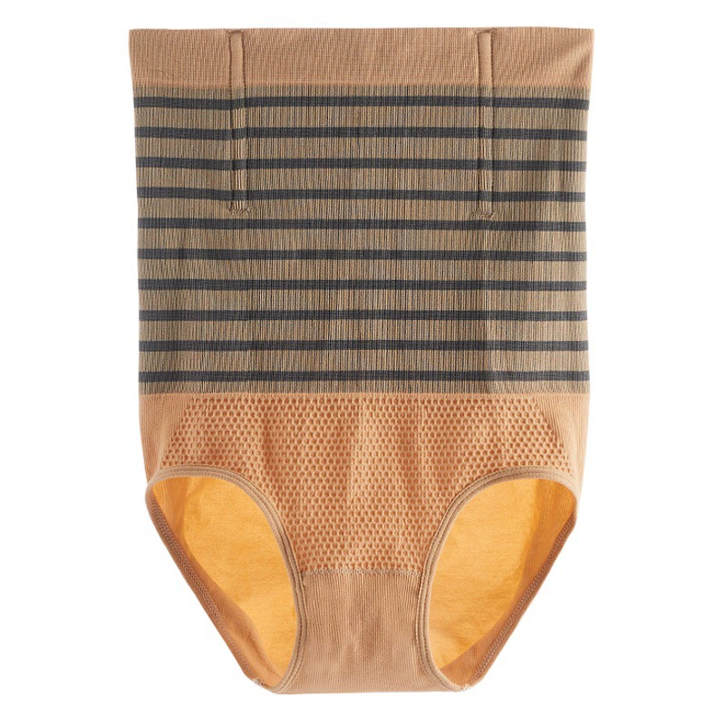 Теплые послеродовые Трусики с высокой талией и нагревательной пряжей, женские брюки для похудения из чистого хлопка, трусики для коррекции фигуры и подтяжки бедер