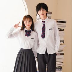 2023 男女学生服春秋卒業シーズンクラス制服運動会制服黒パンツカレッジスタイル