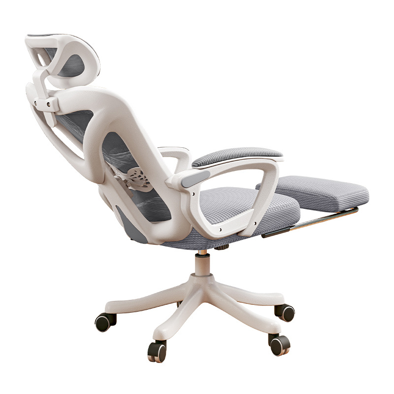 Silla ergonómica reclinable, cómoda, silla para computadora para estar sentado por largos períodos, uso doméstico, silla giratoria con respaldo, silla para juegos en dormitorio, silla de oficina