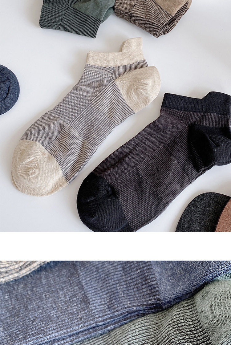 Socks Men's Socks Cotton Deodorant Sweat-absorbent Breathable Summer Thin Men's Socks display picture 1