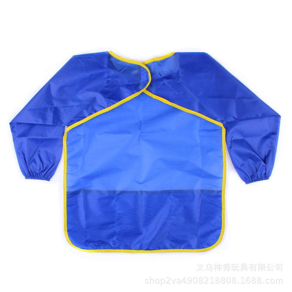 Pintura infantil pintando abrigo graffiti pintando ropa pintando arte pintura delantal impermeable respirable mangas largas bebés comidas anti-vestida