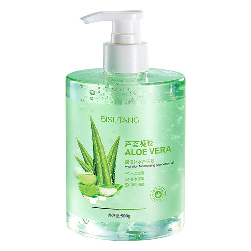 Bisutang aloe vera gel 500g large capacity moisturizing essence gel after sun hydrating aloe vera gel dropshipping
