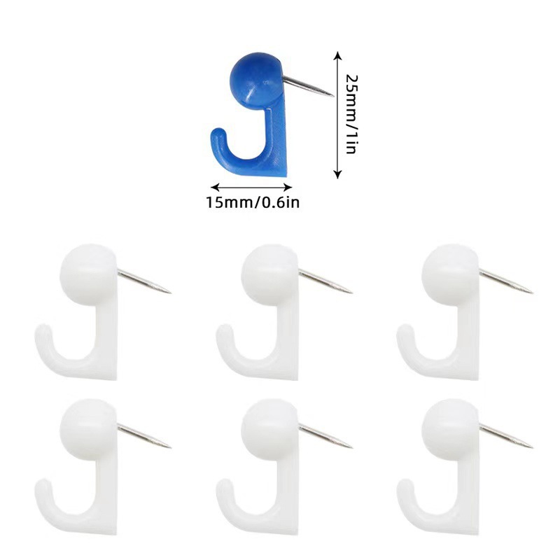 Suministro directo de fábrica de ganchos de plástico de oro rosa transparente, clavijas, clavijas, tableros de mensajes, clavijas de pared de fotos